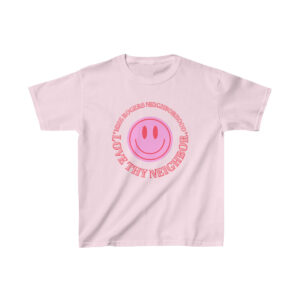 Kids Pink Smiley Face Tee